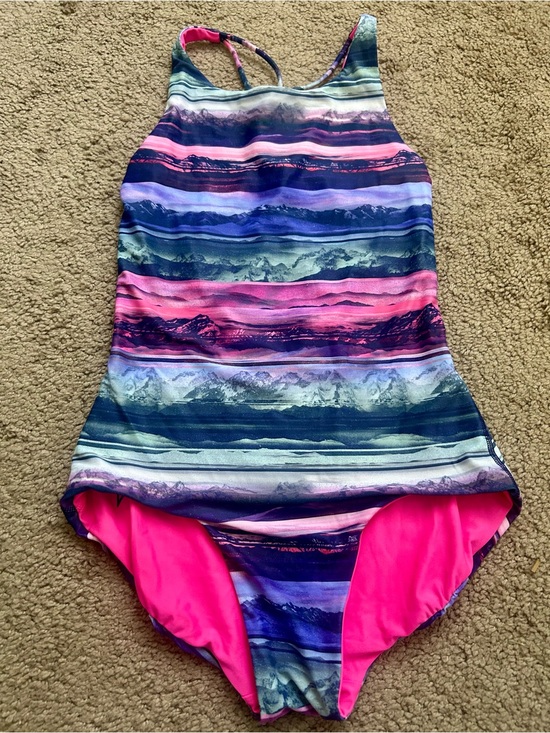 Ivivva Other - Girls Ivivva by Lululemon Reversible Strappy Back One Piece Swimsuit
